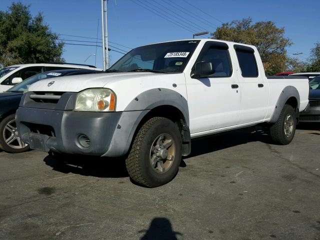 1N6ED29X43C423587 - 2003 NISSAN FRONTIER C WHITE photo 2