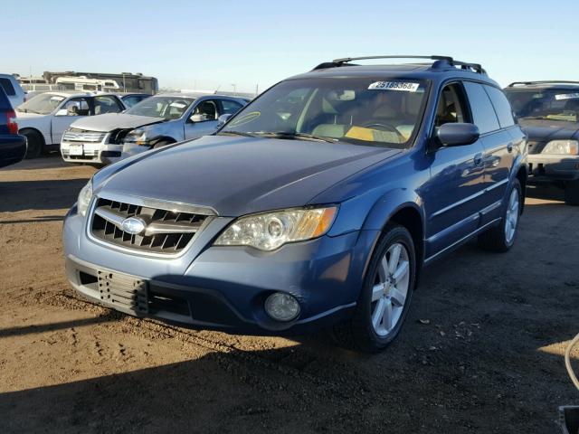 4S4BP62C887305159 - 2008 SUBARU OUTBACK 2. BLUE photo 2