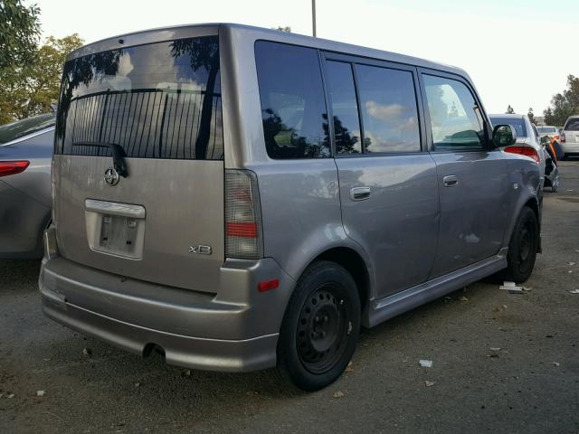 JTLKT334850212155 - 2005 TOYOTA SCION XB GRAY photo 4