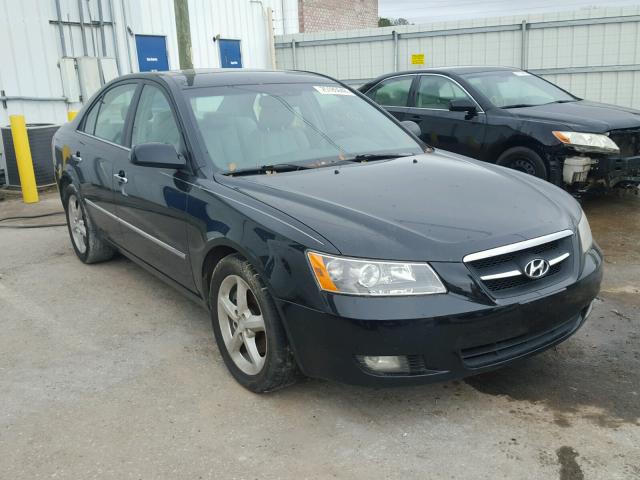 5NPEU46F58H345746 - 2008 HYUNDAI SONATA SE BLACK photo 1