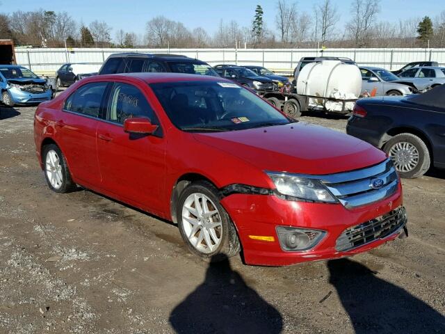 3FAHP0HA1AR258336 - 2010 FORD FUSION SE RED photo 1