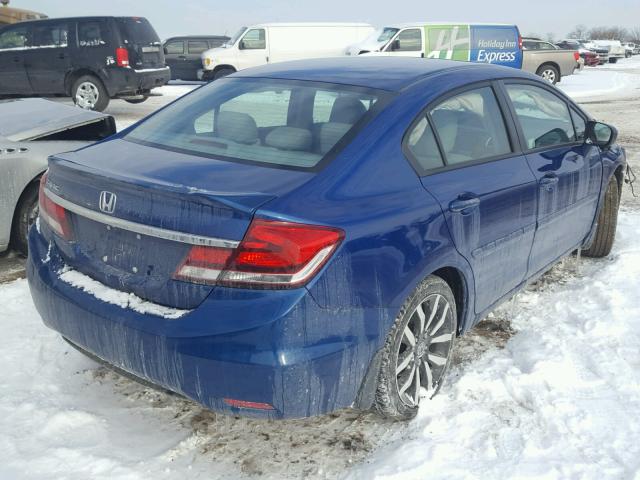 19XFB2F96FE037866 - 2015 HONDA CIVIC EXL BLUE photo 4