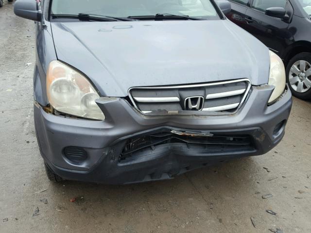 JHLRD78976C026029 - 2006 HONDA CR-V SE GRAY photo 9