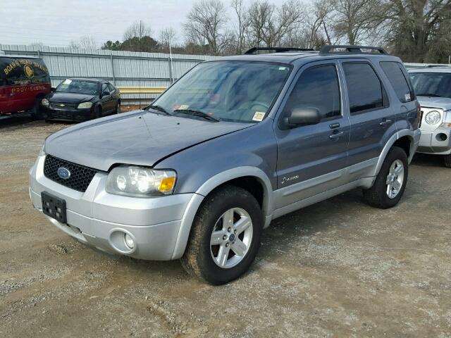 1FMYU59H57KA63358 - 2007 FORD ESCAPE HEV GRAY photo 2