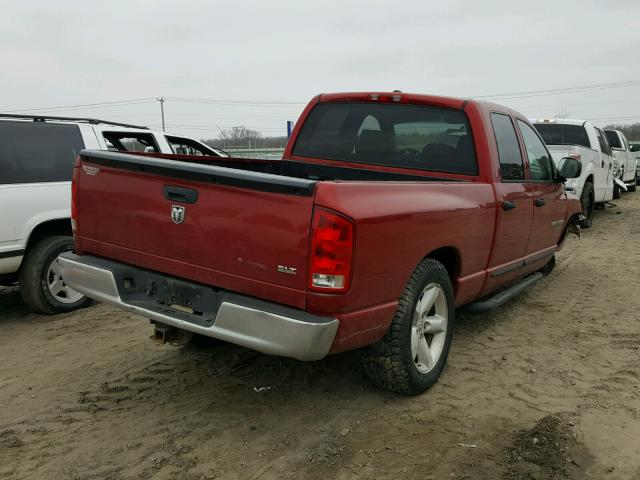 1D7HA18N36S680596 - 2006 DODGE RAM 1500 S RED photo 4