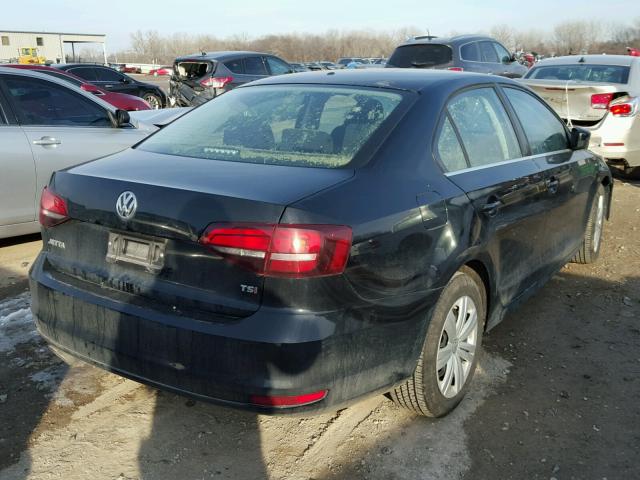 3VW2B7AJ9HM349568 - 2017 VOLKSWAGEN JETTA S BLACK photo 4