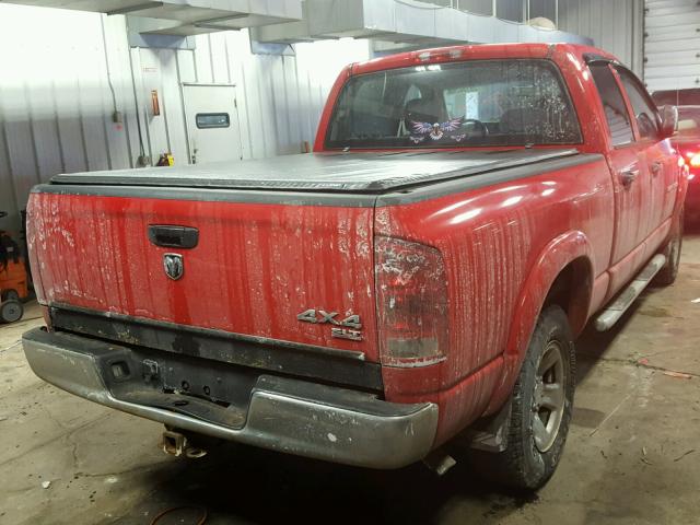 1D7HU18N95J599128 - 2005 DODGE RAM 1500 S RED photo 4