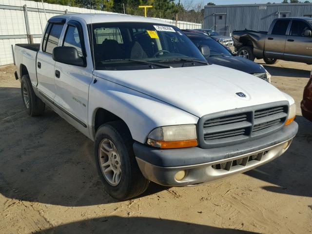 1B7HL2AN21S312844 - 2001 DODGE DAKOTA QUA WHITE photo 1