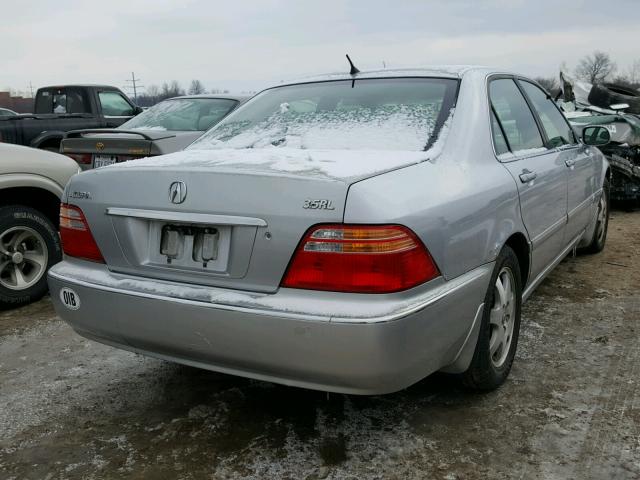 JH4KA966X2C002201 - 2002 ACURA 3.5RL SILVER photo 4