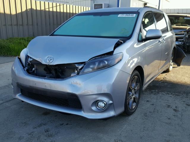 5TDXK3DC7FS664008 - 2015 TOYOTA SIENNA SPO SILVER photo 2