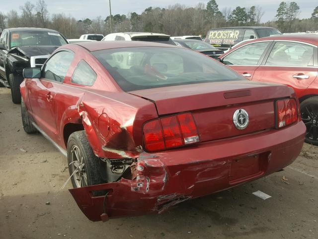 1ZVFT80N855159058 - 2005 FORD MUSTANG RED photo 3