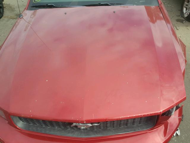 1ZVFT80N855159058 - 2005 FORD MUSTANG RED photo 7