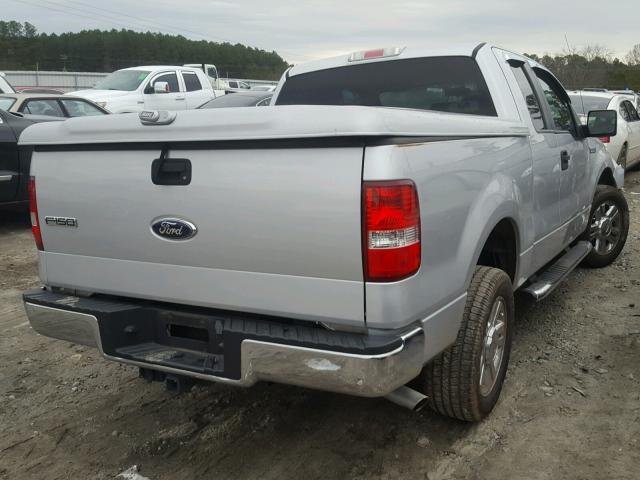 1FTRX12V57FB19123 - 2007 FORD F150 SILVER photo 4