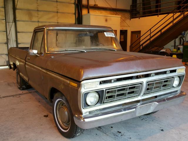 F10GRB76270 - 1977 FORD F100 BROWN photo 1