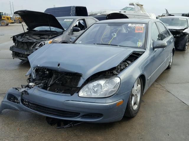 WDBNG75JX4A416180 - 2004 MERCEDES-BENZ S 500 BLUE photo 2