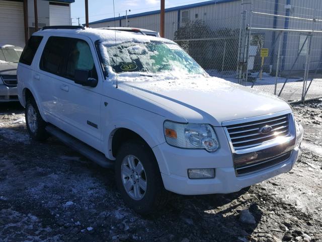 1FMEU73838UA79846 - 2008 FORD EXPLORER X WHITE photo 1