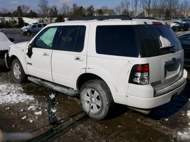 1FMEU73838UA79846 - 2008 FORD EXPLORER X WHITE photo 3