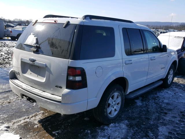 1FMEU73838UA79846 - 2008 FORD EXPLORER X WHITE photo 4