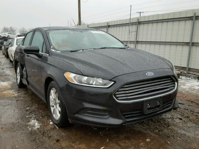 3FA6P0G79FR299530 - 2015 FORD FUSION S BLACK photo 1