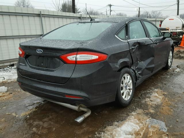 3FA6P0G79FR299530 - 2015 FORD FUSION S BLACK photo 4