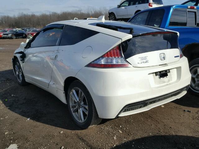 JHMZF1D47DS000322 - 2013 HONDA CR-Z WHITE photo 3