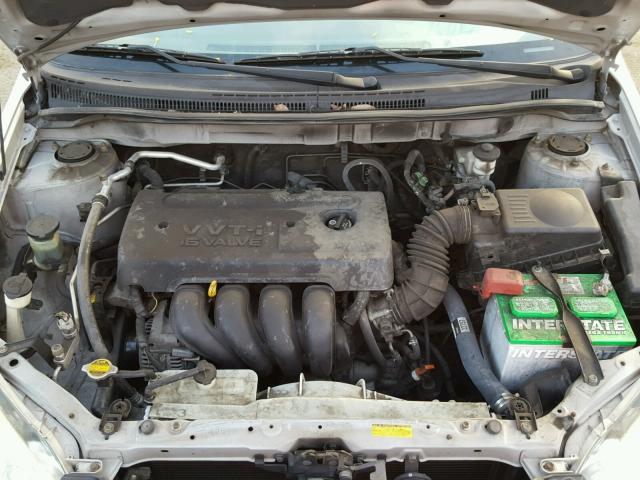 1NXBR32E05Z342570 - 2005 TOYOTA COROLLA CE SILVER photo 7