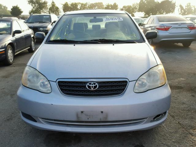 1NXBR32E05Z342570 - 2005 TOYOTA COROLLA CE SILVER photo 9