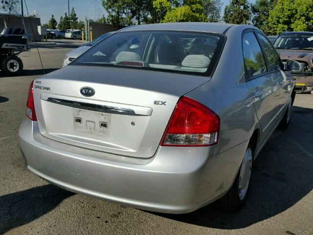 KNAFE222795585288 - 2009 KIA SPECTRA EX SILVER photo 4