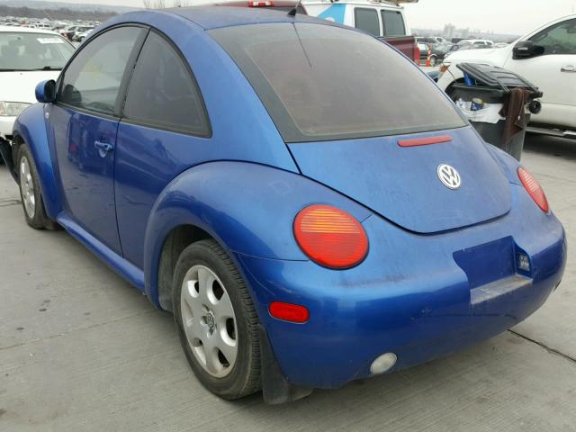 3VWCB21CX2M426920 - 2002 VOLKSWAGEN NEW BEETLE BLUE photo 3