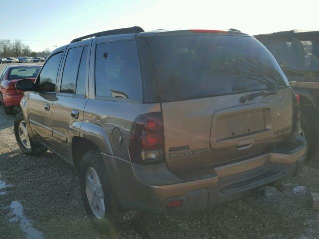 1GNDT13S932192322 - 2003 CHEVROLET TRAILBLAZE BROWN photo 3