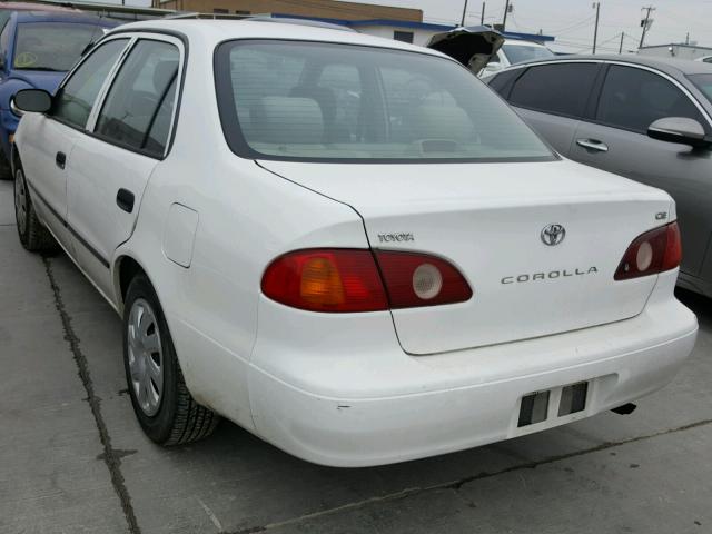 2T1BR12E61C471221 - 2001 TOYOTA COROLLA CE WHITE photo 3