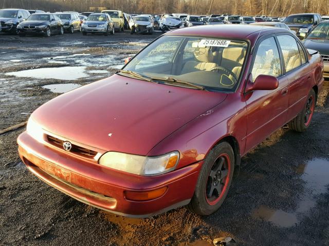 2T1BB02E4TC171968 - 1996 TOYOTA COROLLA DX RED photo 2