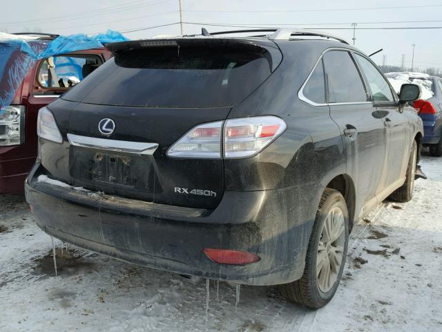 JTJBC1BA4C2435203 - 2012 LEXUS RX 450 BLACK photo 4