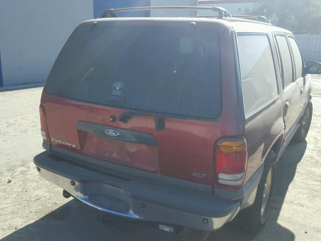 1FMDU73E7YUA90656 - 2000 FORD EXPLORER X RED photo 4