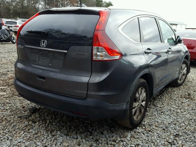 5J6RM3H7XCL041943 - 2012 HONDA CR-V EXL GRAY photo 4