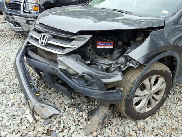 5J6RM3H7XCL041943 - 2012 HONDA CR-V EXL GRAY photo 9