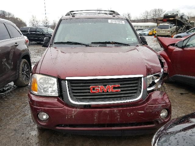 1GKET16S956185301 - 2005 GMC ENVOY XL BURGUNDY photo 9