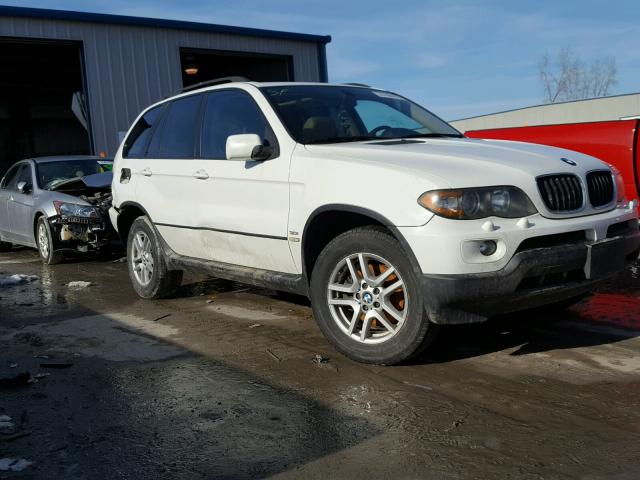 5UXFA13556LY28748 - 2006 BMW X5 3.0I WHITE photo 1