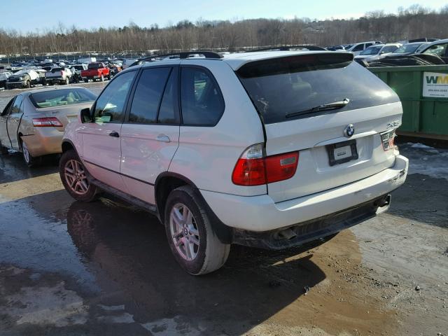 5UXFA13556LY28748 - 2006 BMW X5 3.0I WHITE photo 3