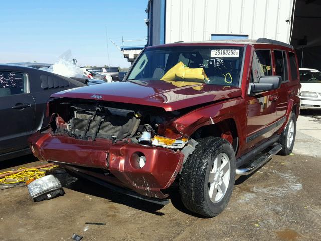 1J8HH48K58C133414 - 2008 JEEP COMMANDER მუქწითელი ფოტო 2