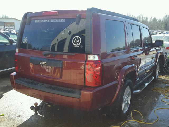 1J8HH48K58C133414 - 2008 JEEP COMMANDER მუქწითელი ფოტო 4