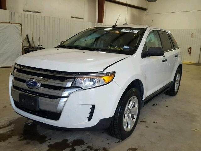 2FMDK3G94DBB64465 - 2013 FORD EDGE SE WHITE photo 2