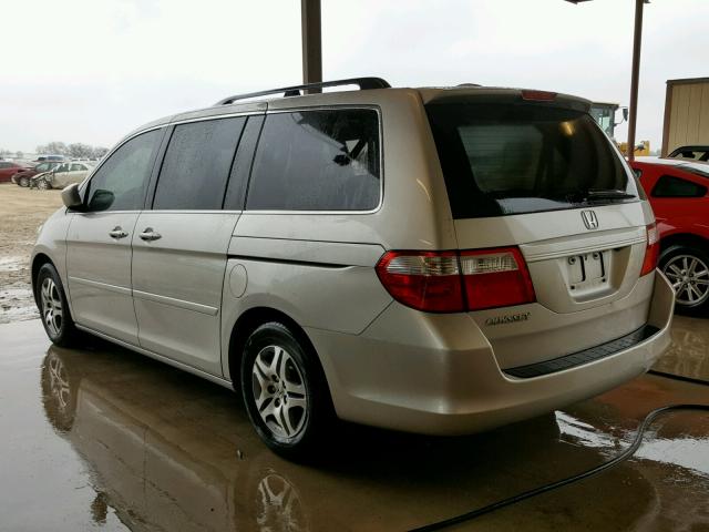 5FNRL38756B457415 - 2006 HONDA ODYSSEY EX SILVER photo 3