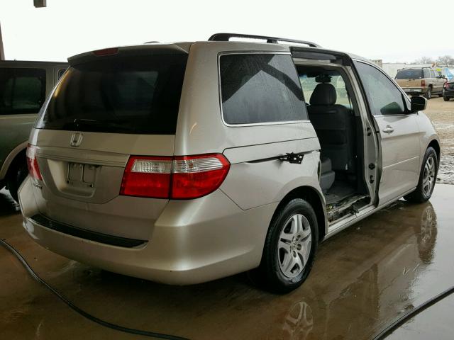 5FNRL38756B457415 - 2006 HONDA ODYSSEY EX SILVER photo 4