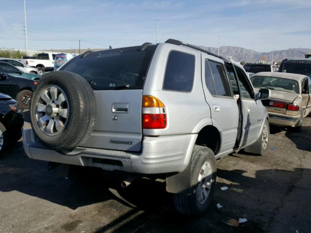 4S6CK58W6X4421823 - 1999 HONDA PASSPORT E SILVER photo 4