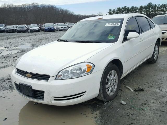 2G1WS581X69406602 - 2006 CHEVROLET IMPALA POL WHITE photo 2