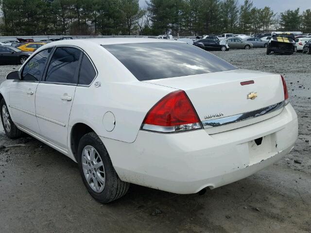 2G1WS581X69406602 - 2006 CHEVROLET IMPALA POL WHITE photo 3