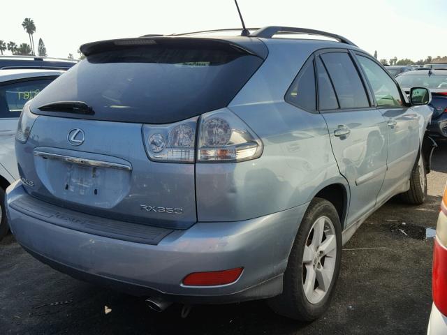 2T2GK31U67C016999 - 2007 LEXUS RX 350 BLUE photo 4