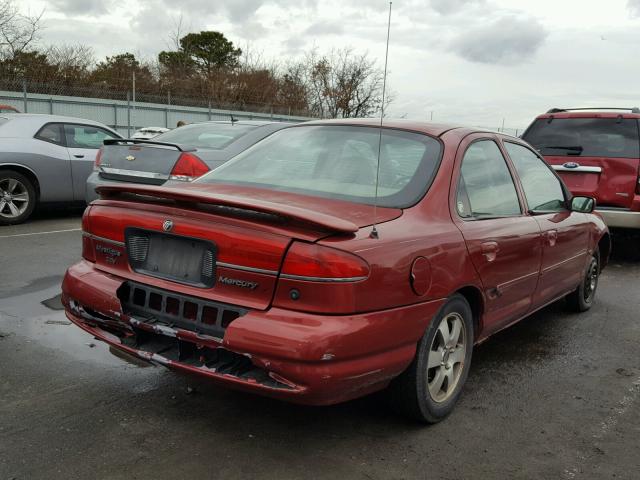 1MEFM66L5YK601096 - 2000 MERCURY MYSTIQUE L BURGUNDY photo 4