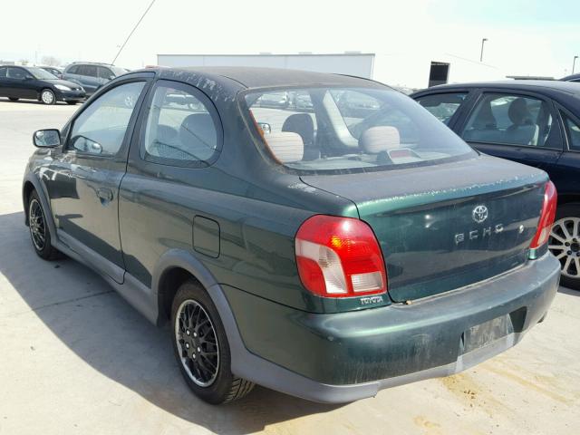 JTDAT123110174363 - 2001 TOYOTA ECHO GREEN photo 3